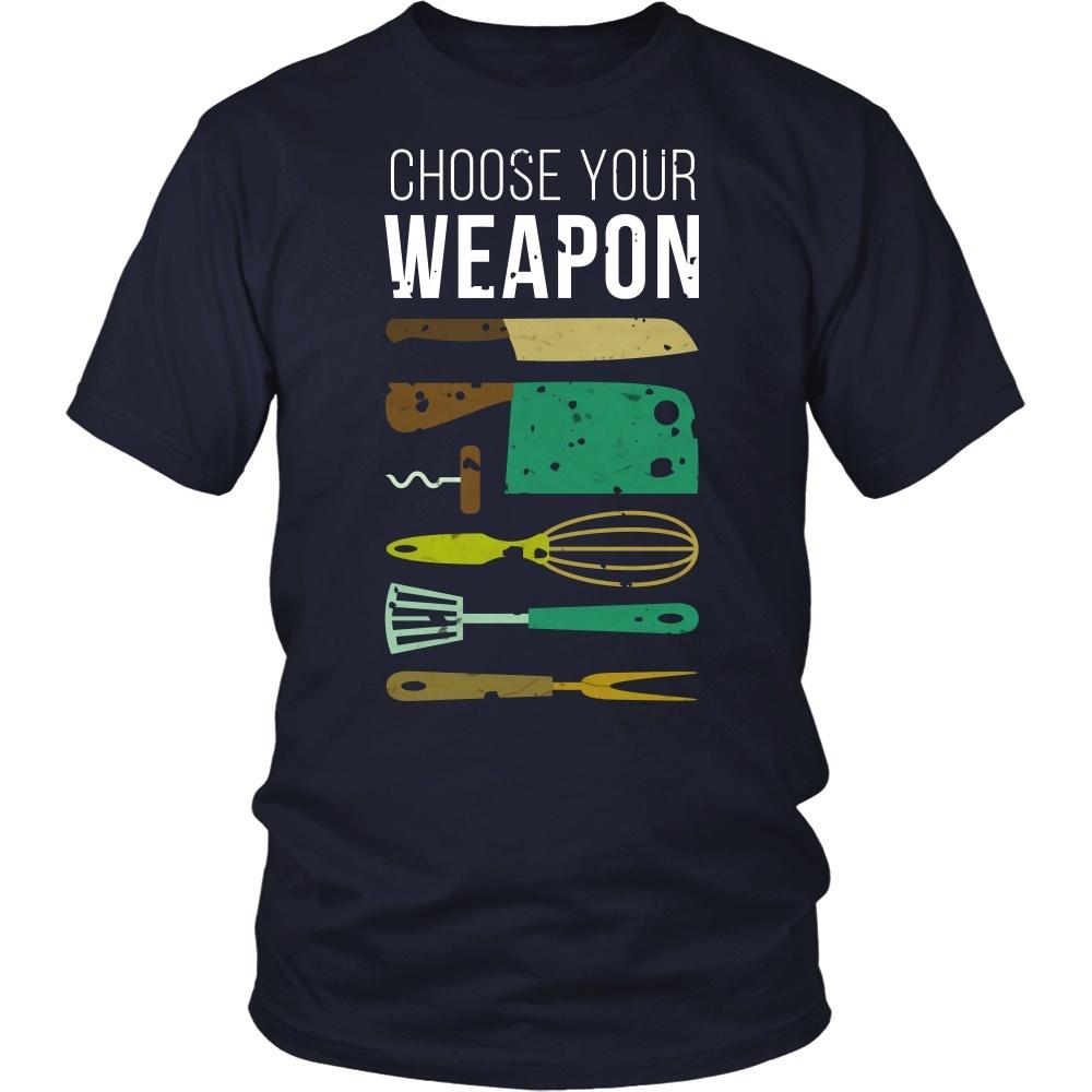 Chef Tshirts - Chef Choose your weapon-T-shirt-Teelime | shirts-hoodies-mugs