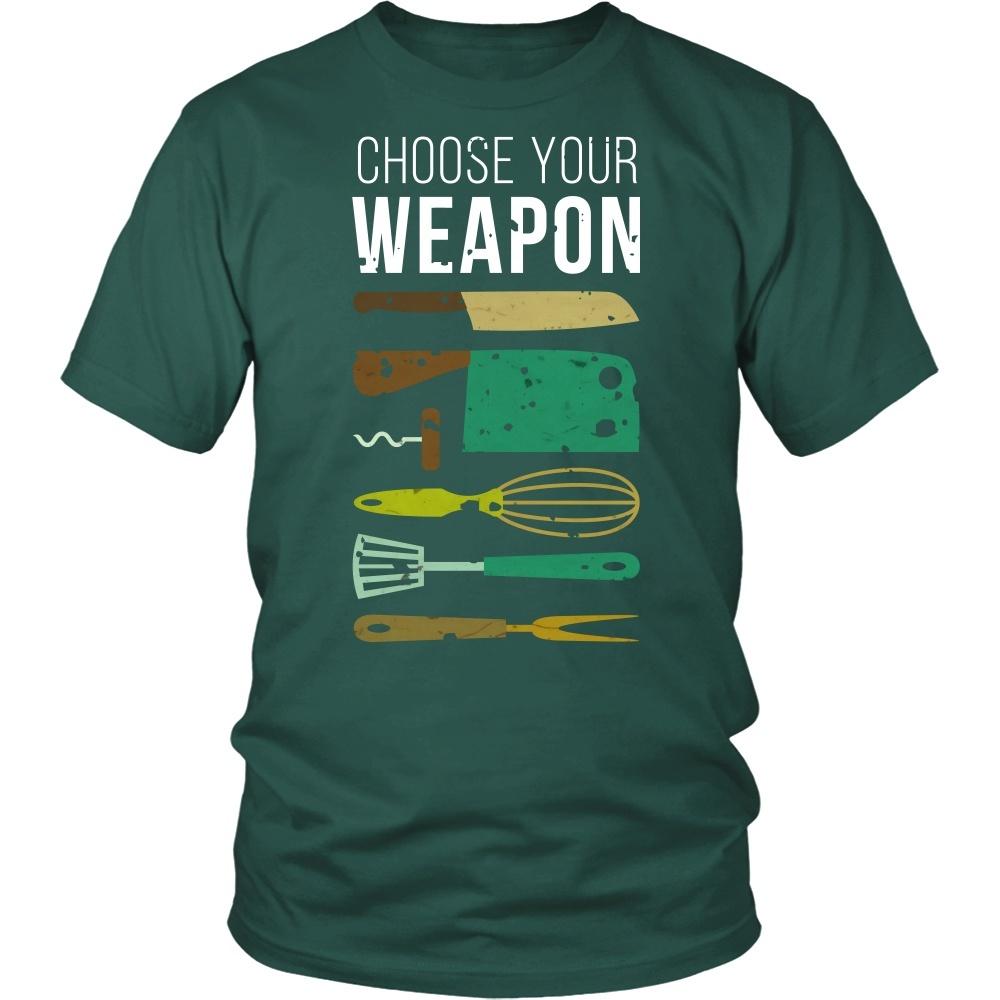 Chef Tshirts - Chef Choose your weapon-T-shirt-Teelime | shirts-hoodies-mugs