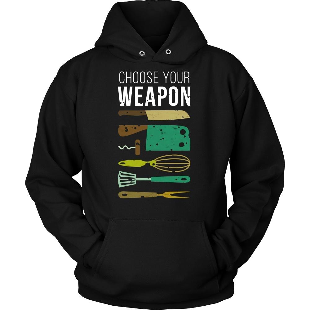 Chef Tshirts - Chef Choose your weapon-T-shirt-Teelime | shirts-hoodies-mugs