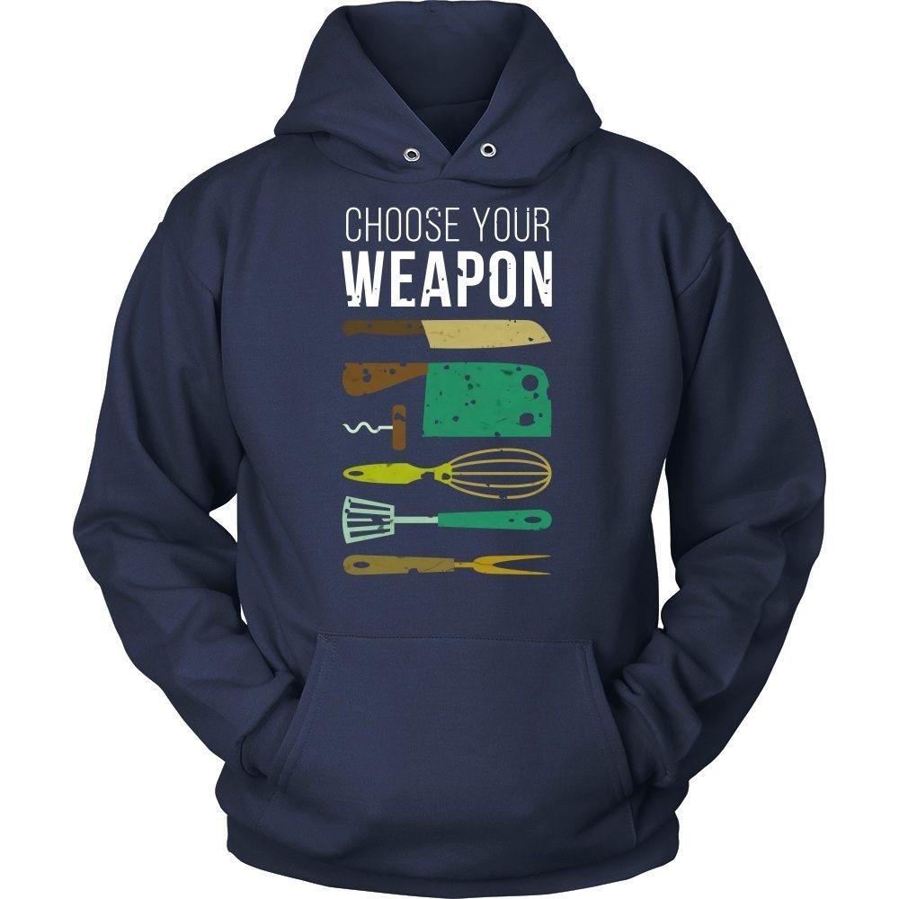 Chef Tshirts - Chef Choose your weapon-T-shirt-Teelime | shirts-hoodies-mugs