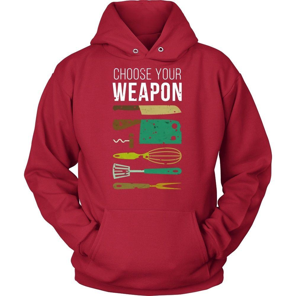 Chef Tshirts - Chef Choose your weapon-T-shirt-Teelime | shirts-hoodies-mugs