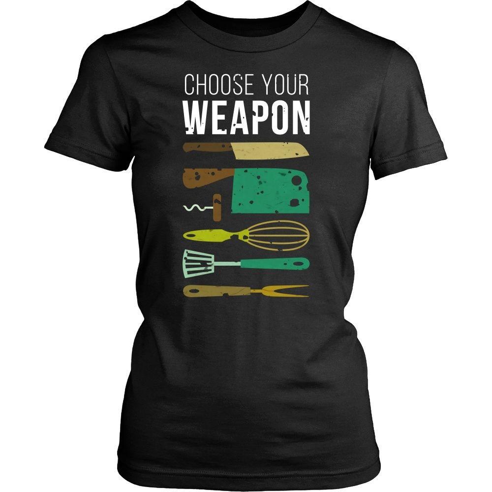 Chef Tshirts - Chef Choose your weapon-T-shirt-Teelime | shirts-hoodies-mugs