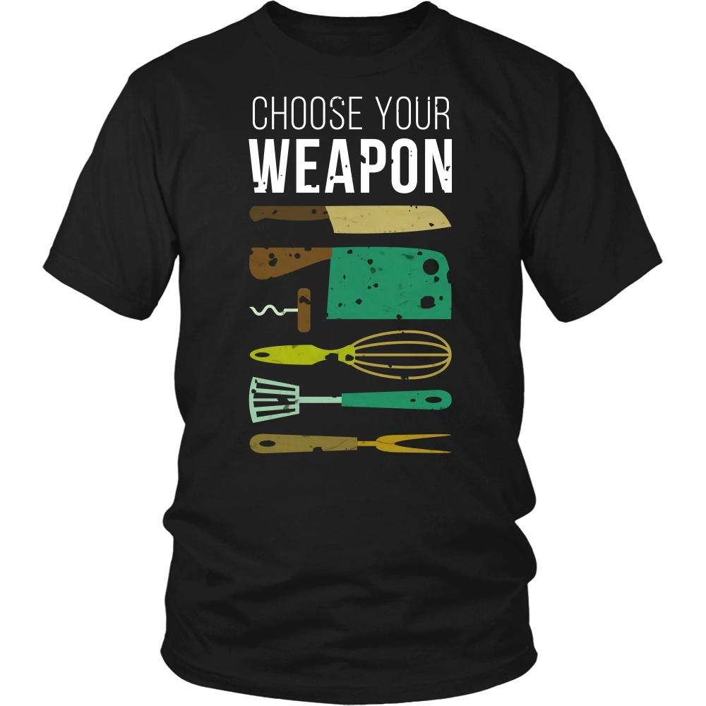 Chef Tshirts - Chef Choose your weapon-T-shirt-Teelime | shirts-hoodies-mugs