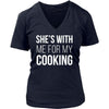 Chef Tshirts - She's with me for my cooking-T-shirt-Teelime | shirts-hoodies-mugs