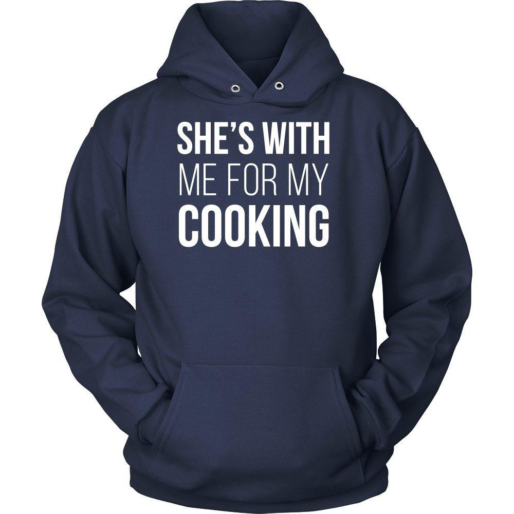 Chef Tshirts - She's with me for my cooking-T-shirt-Teelime | shirts-hoodies-mugs