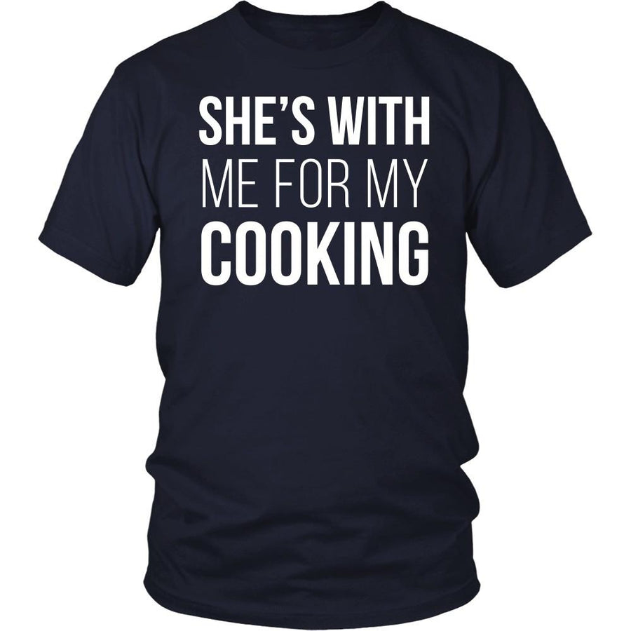 Chef Tshirts - She's with me for my cooking-T-shirt-Teelime | shirts-hoodies-mugs