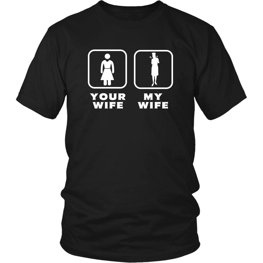 Chef - Your wife My wife - Father's Day Profession/Job Shirt-T-shirt-Teelime | shirts-hoodies-mugs