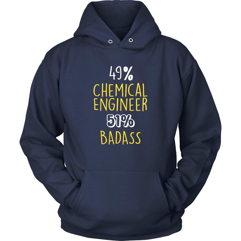 Chemical Engineer Shirt - 49% Chemical Engineer 51% Badass Profession-T-shirt-Teelime | shirts-hoodies-mugs