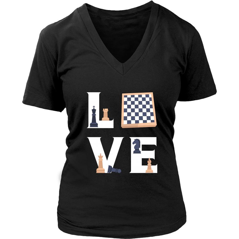Chess - LOVE Chess - Hobby Shirt - Teelime | Unique t-shirts