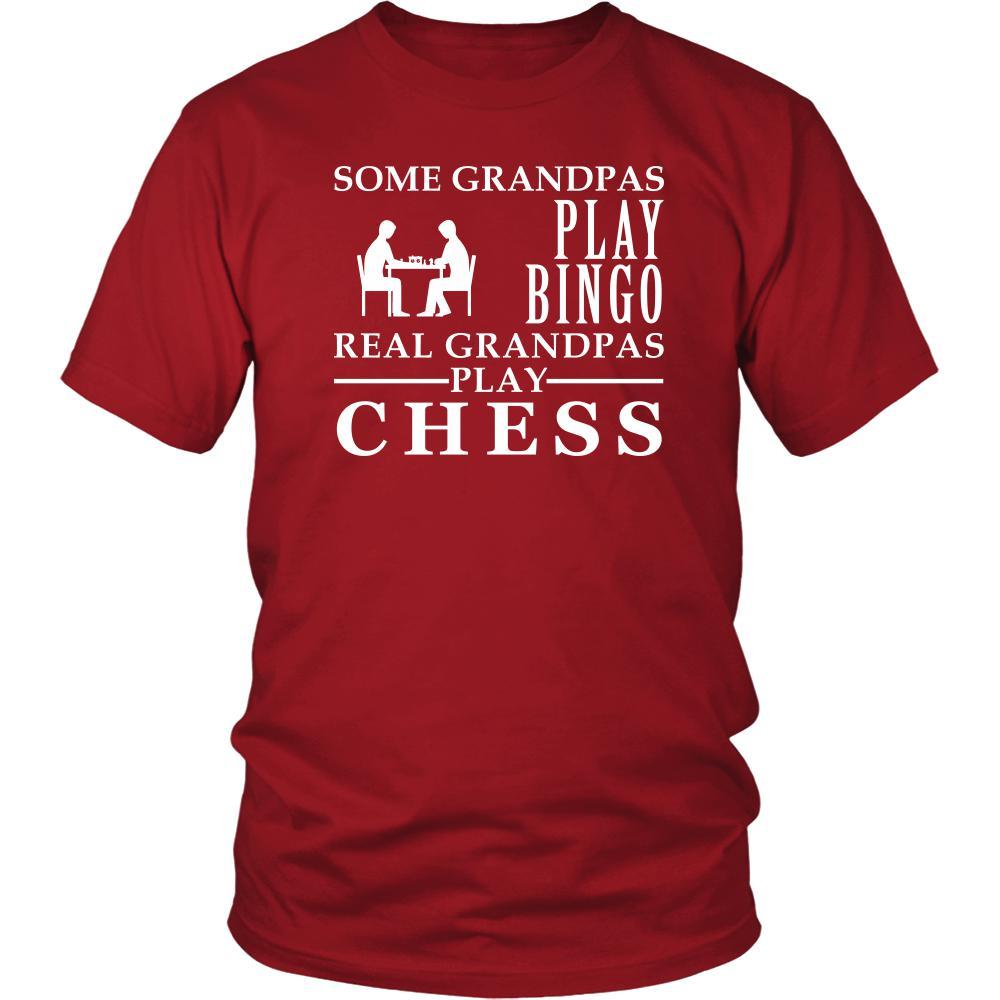 Chess Shirt Some Grandpas play bingo, real Grandpas go Chess Family Hobby-T-shirt-Teelime | shirts-hoodies-mugs