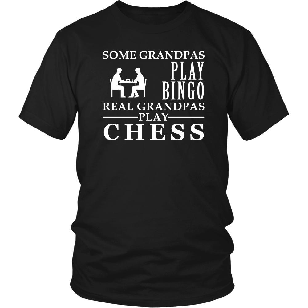 Chess Shirt Some Grandpas play bingo, real Grandpas go Chess Family Hobby-T-shirt-Teelime | shirts-hoodies-mugs
