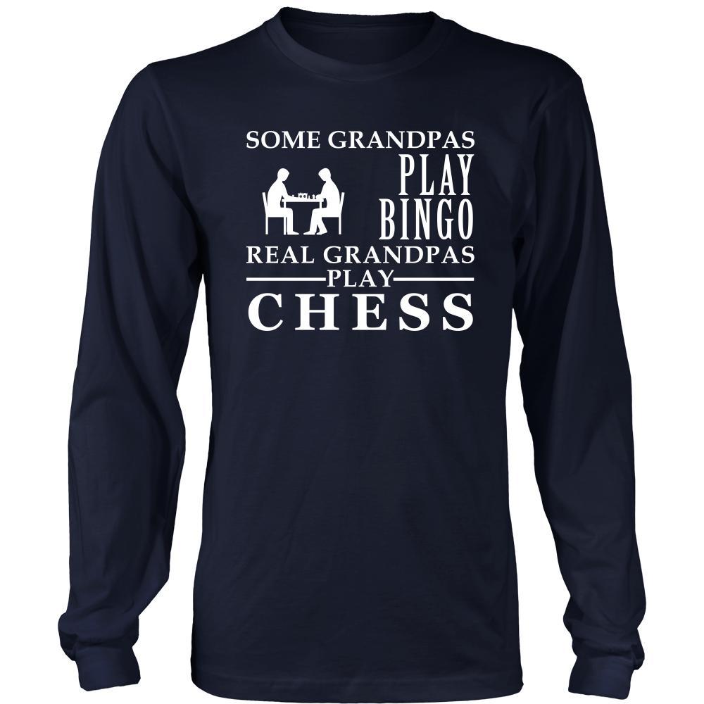 Chess Shirt Some Grandpas play bingo, real Grandpas go Chess Family Hobby-T-shirt-Teelime | shirts-hoodies-mugs