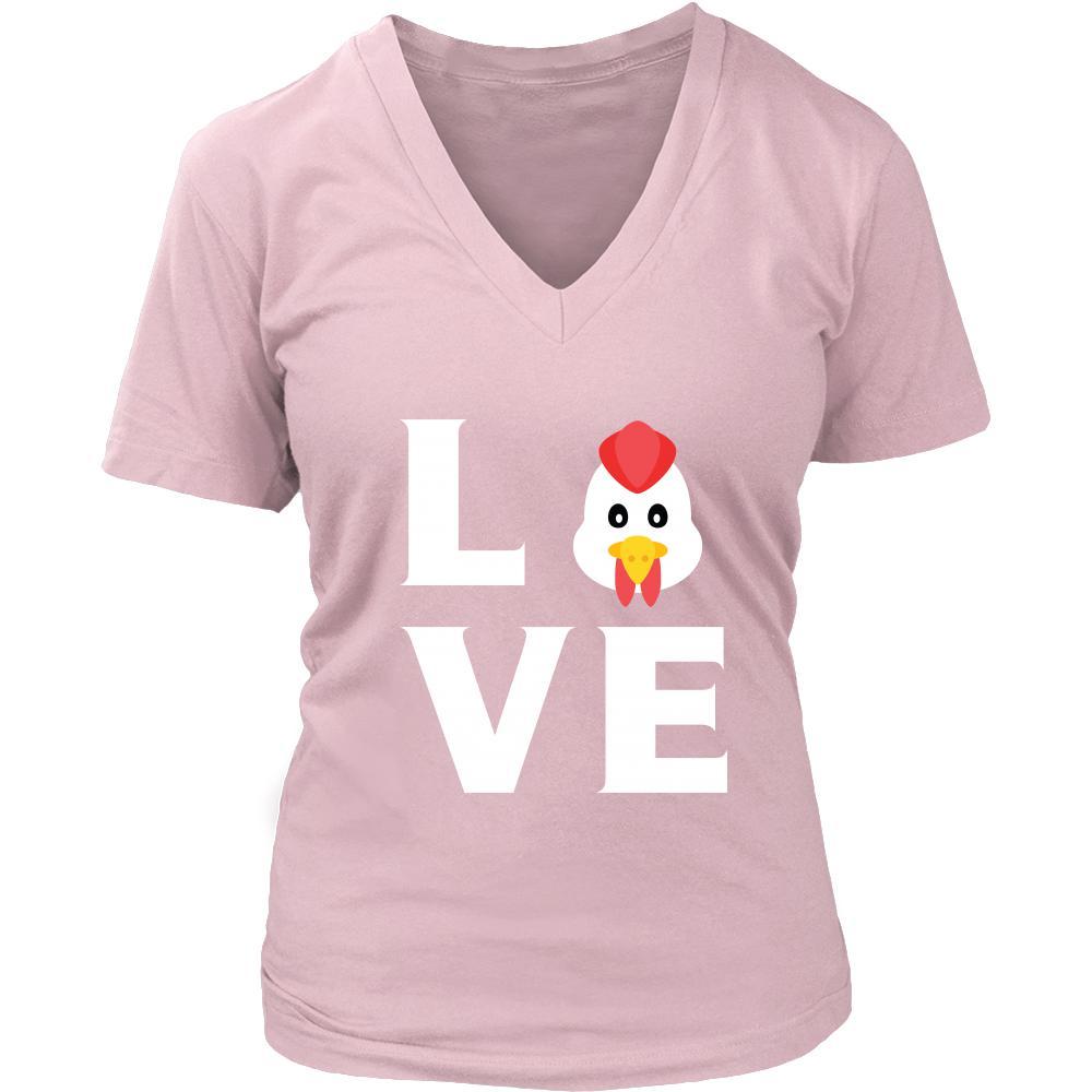 Chicken - LOVE Chicken - Animal Owner Shirt-T-shirt-Teelime | shirts-hoodies-mugs