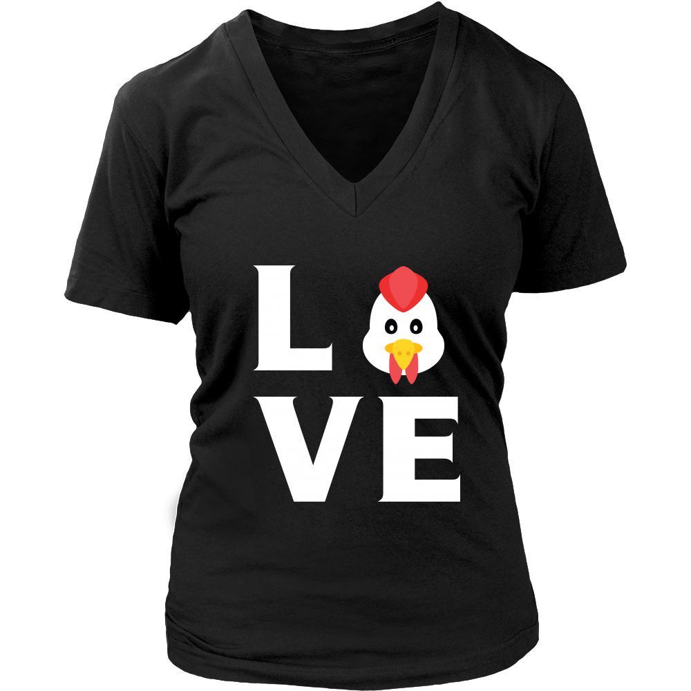 Chicken - LOVE Chicken - Animal Owner Shirt-T-shirt-Teelime | shirts-hoodies-mugs