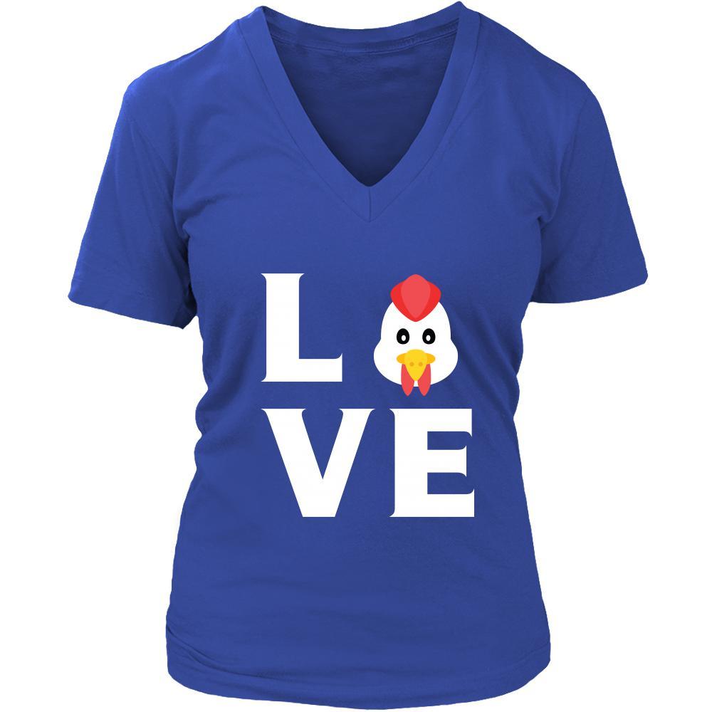 Chicken - LOVE Chicken - Animal Owner Shirt-T-shirt-Teelime | shirts-hoodies-mugs