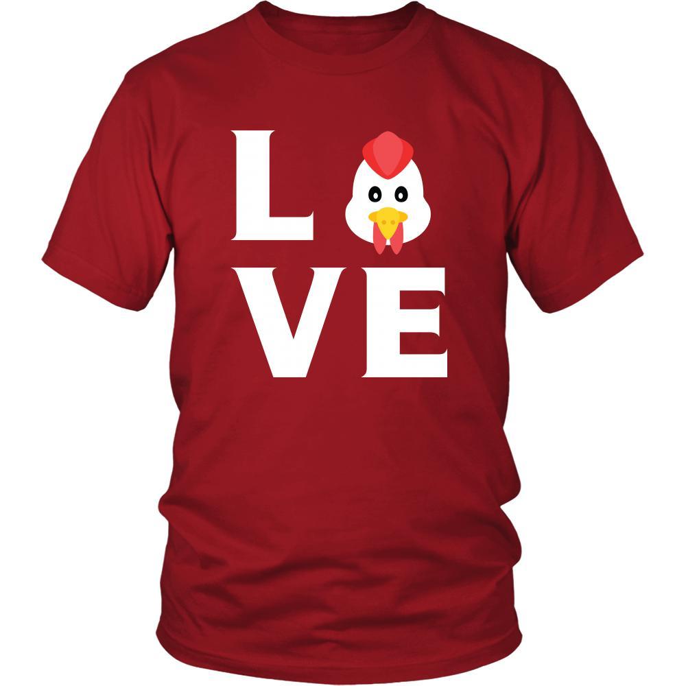 Chicken - LOVE Chicken - Animal Owner Shirt-T-shirt-Teelime | shirts-hoodies-mugs