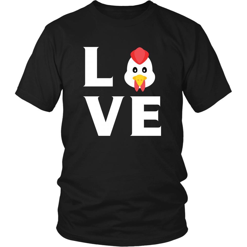 Chicken - LOVE Chicken - Animal Owner Shirt-T-shirt-Teelime | shirts-hoodies-mugs