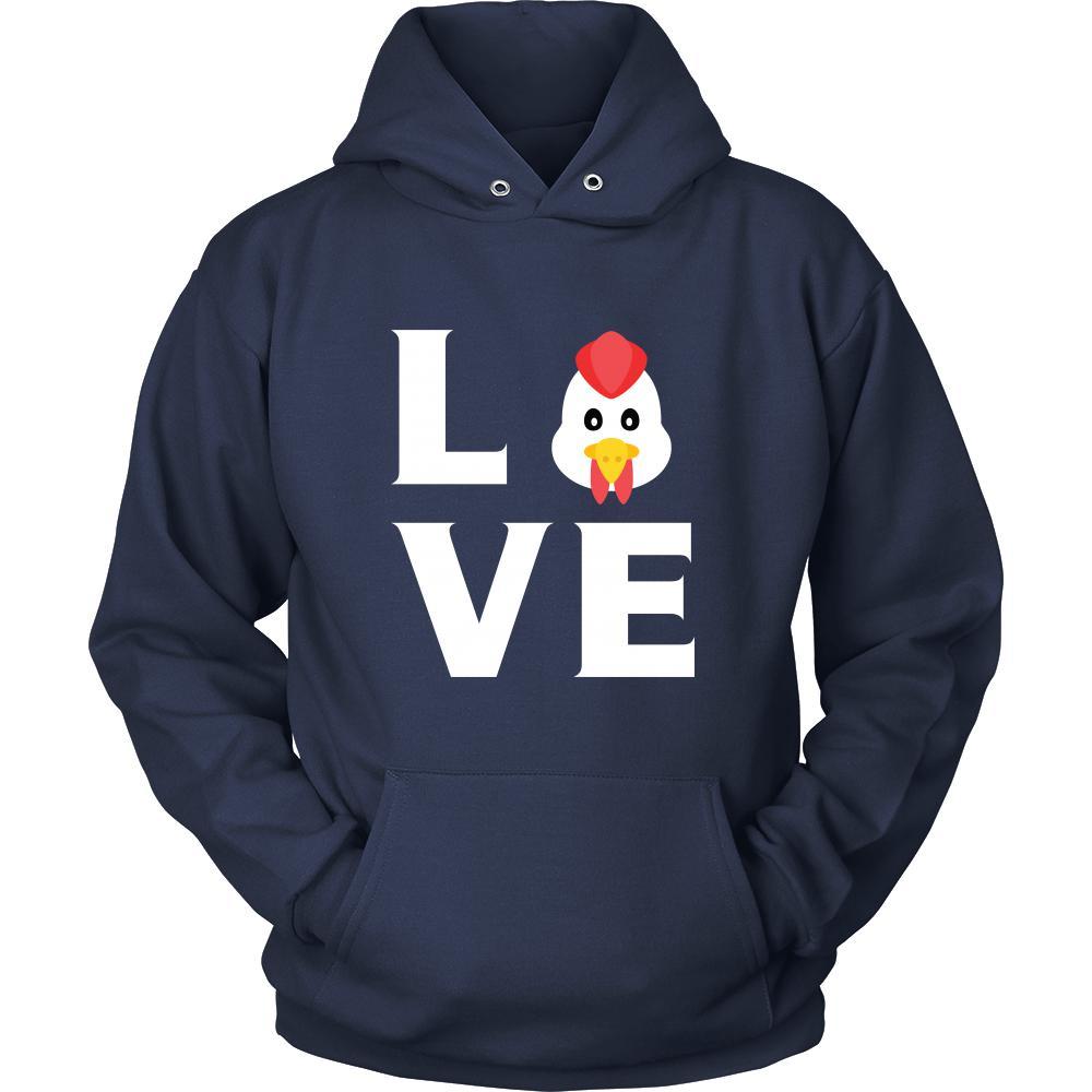 Chicken - LOVE Chicken - Animal Owner Shirt-T-shirt-Teelime | shirts-hoodies-mugs