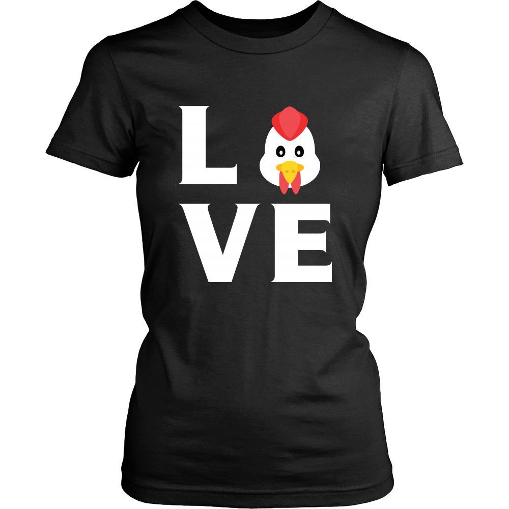 Chicken - LOVE Chicken - Animal Owner Shirt-T-shirt-Teelime | shirts-hoodies-mugs