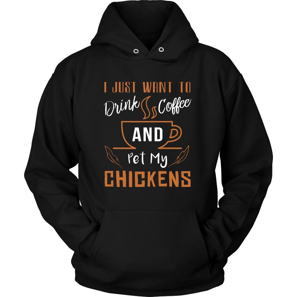 Chicken Shirt - Coffee and Chickens - Animal Lover Gift-T-shirt-Teelime | shirts-hoodies-mugs