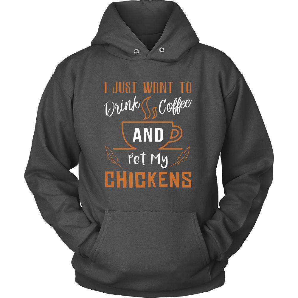 Chicken Shirt - Coffee and Chickens - Animal Lover Gift-T-shirt-Teelime | shirts-hoodies-mugs