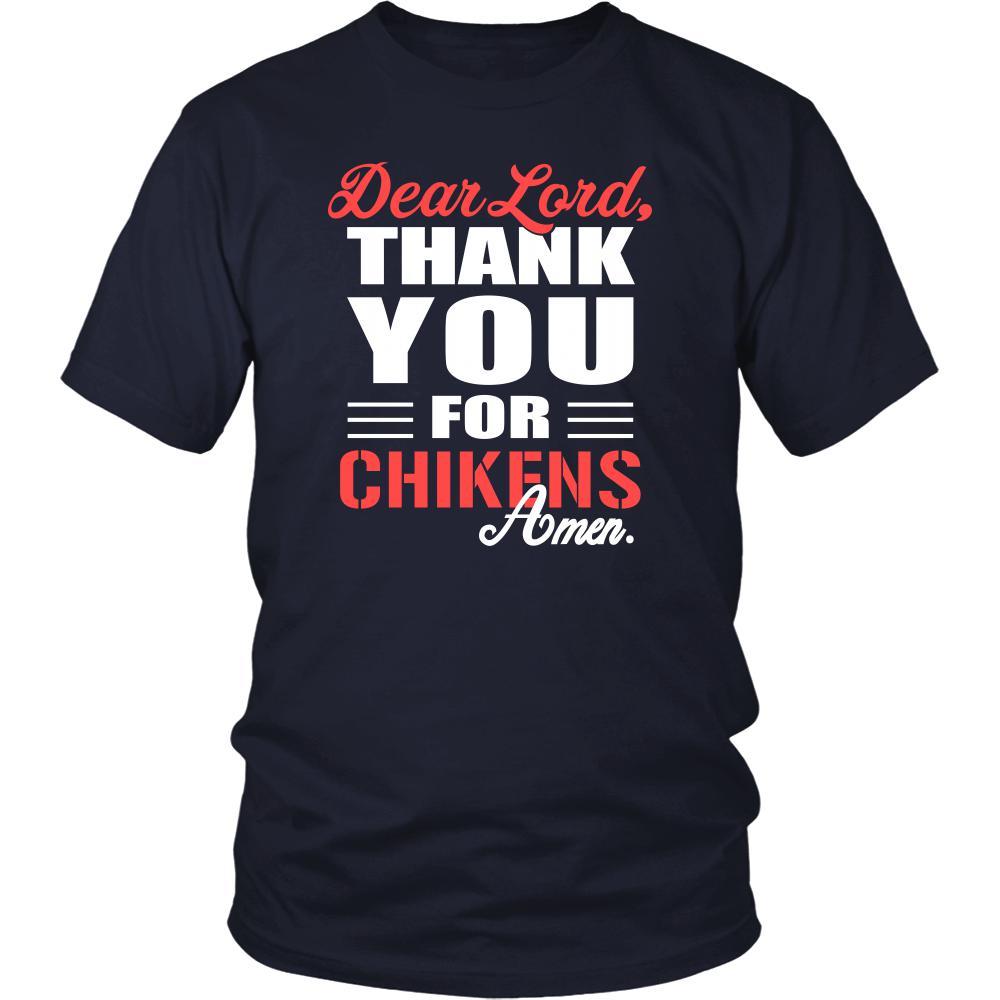 Chicken Shirt - Dear Lord, thank you for Chicken Amen- Pets-T-shirt-Teelime | shirts-hoodies-mugs
