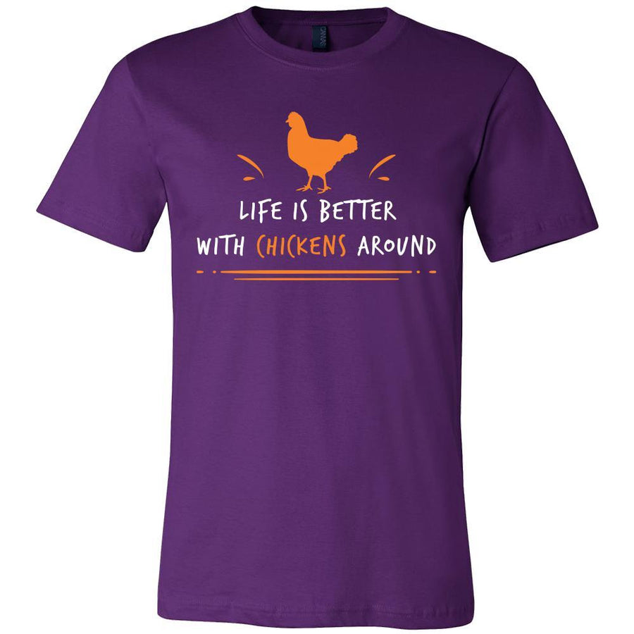 Chicken Shirt - Life Is Better - Animal Lover Gift-T-shirt-Teelime | shirts-hoodies-mugs