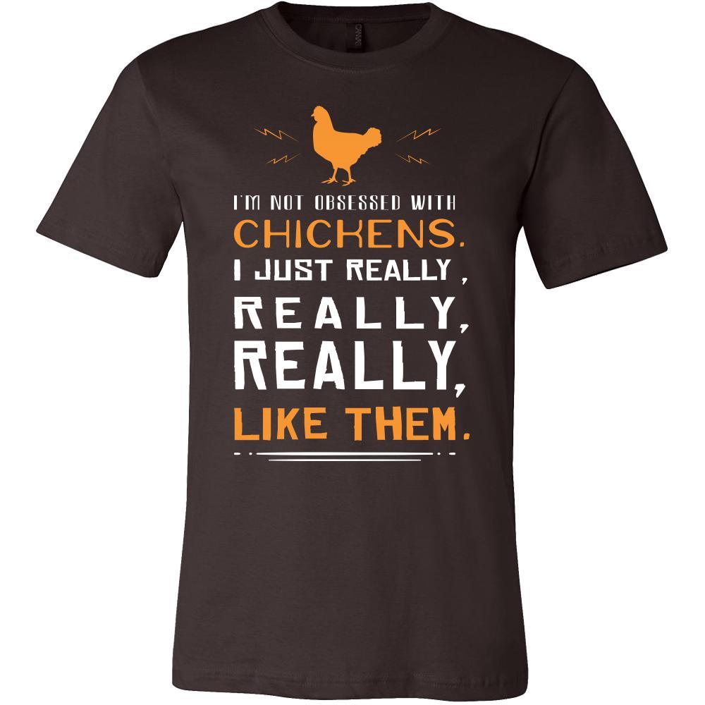 Chicken Shirt - Not Obsessed - Animal Lover Gift-T-shirt-Teelime | shirts-hoodies-mugs