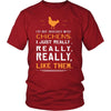 Chicken Shirt - Not Obsessed - Animal Lover Gift-T-shirt-Teelime | shirts-hoodies-mugs