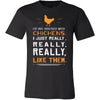 Chicken Shirt - Not Obsessed - Animal Lover Gift-T-shirt-Teelime | shirts-hoodies-mugs