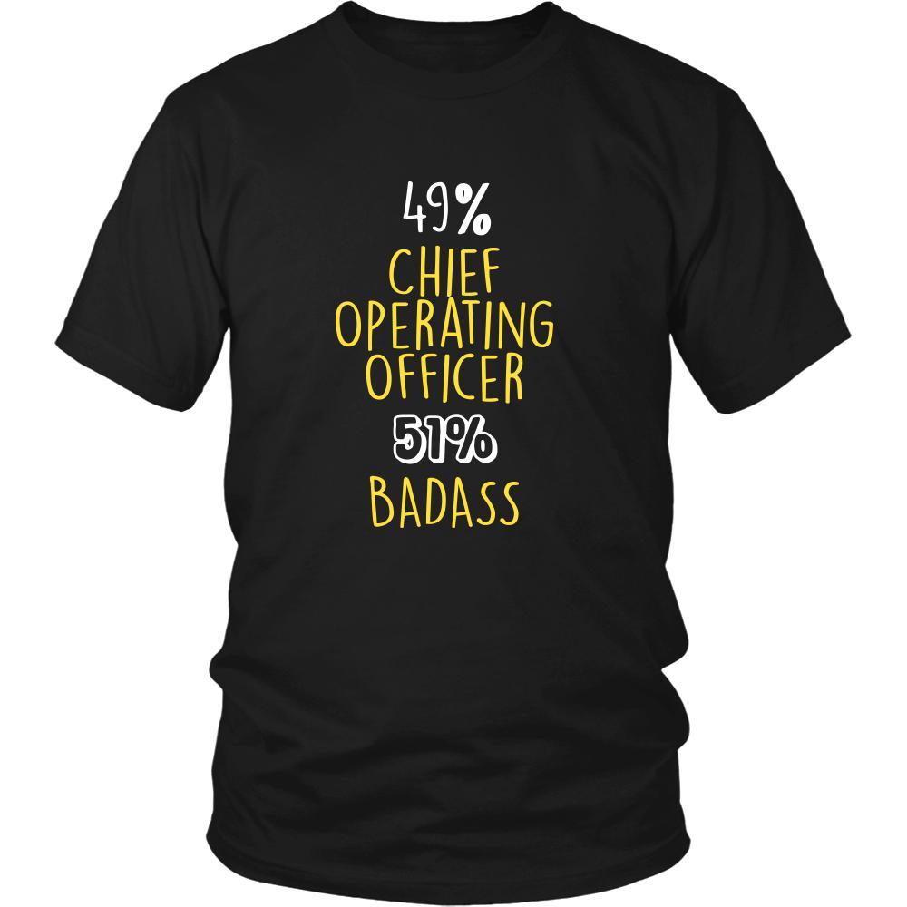 Chief Operating Officer Shirt - 49% Chief Operating Officer 51% Badass Profession-T-shirt-Teelime | shirts-hoodies-mugs
