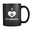 Chihuahua I Love My Chihuahua 11oz Black Mug-Drinkware-Teelime | shirts-hoodies-mugs