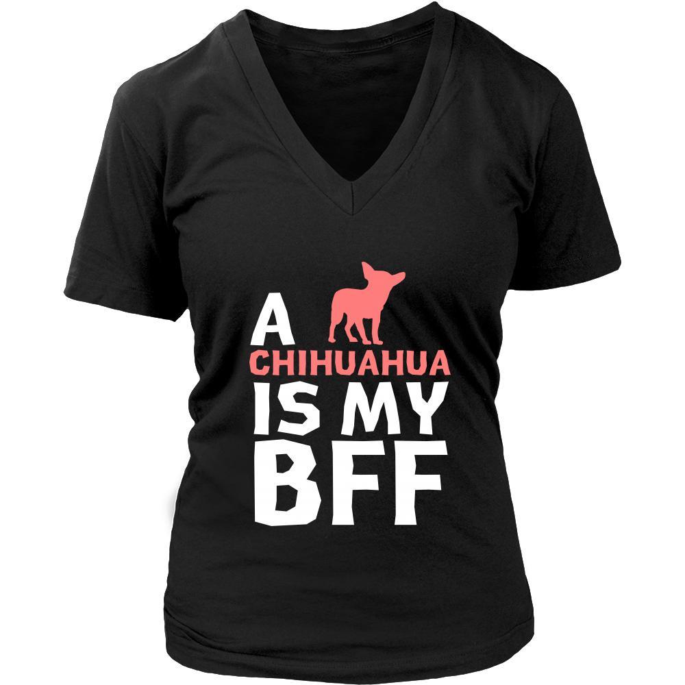 Chihuahua Shirt - a Chihuahua is my bff- Dog Lover Gift-T-shirt-Teelime | shirts-hoodies-mugs