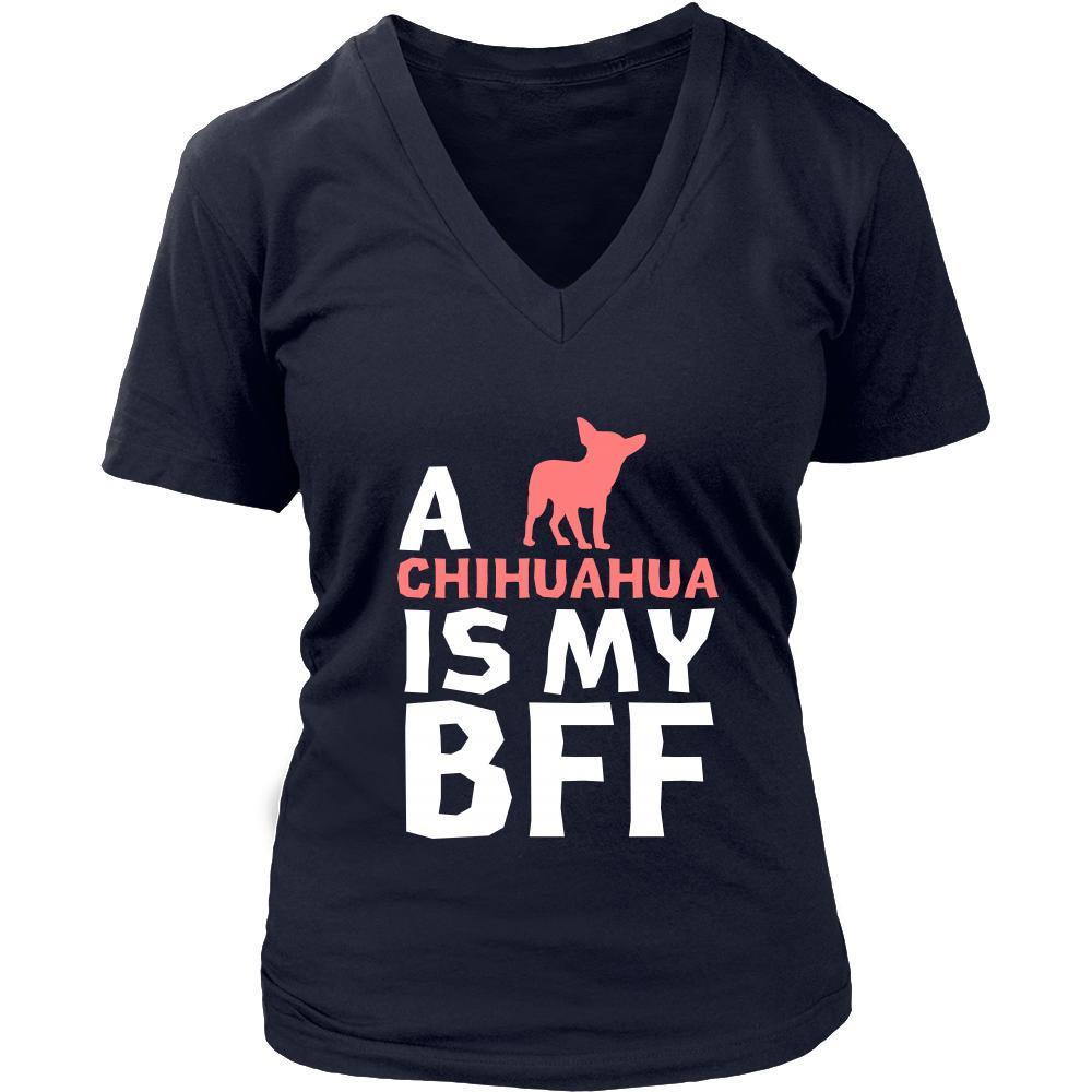 Chihuahua Shirt - a Chihuahua is my bff- Dog Lover Gift-T-shirt-Teelime | shirts-hoodies-mugs