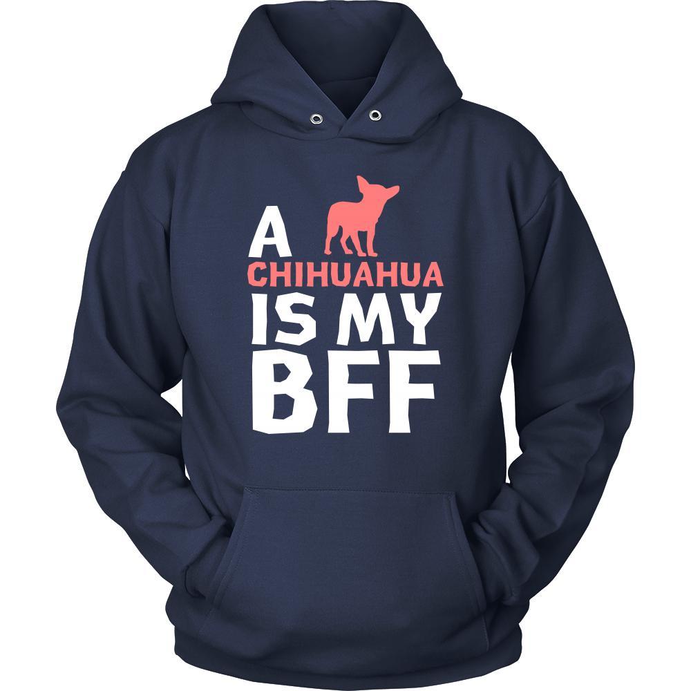 Chihuahua Shirt - a Chihuahua is my bff- Dog Lover Gift-T-shirt-Teelime | shirts-hoodies-mugs