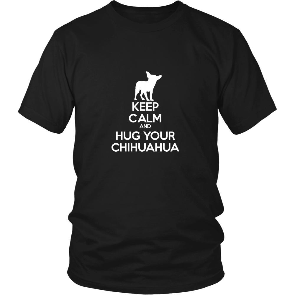 Chihuahua Shirt - Keep Calm and Hug Your Chihuahua- Dog Lover Gift-T-shirt-Teelime | shirts-hoodies-mugs