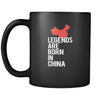 China Legends are born in China 11oz Black Mug-Drinkware-Teelime | shirts-hoodies-mugs