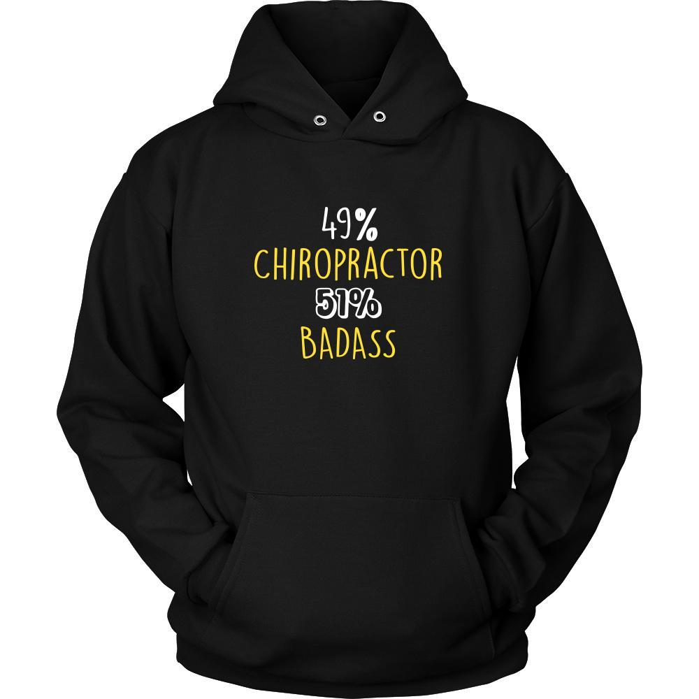 Chiropractor Shirt - 49% Chiropractor 51% Badass Profession-T-shirt-Teelime | shirts-hoodies-mugs