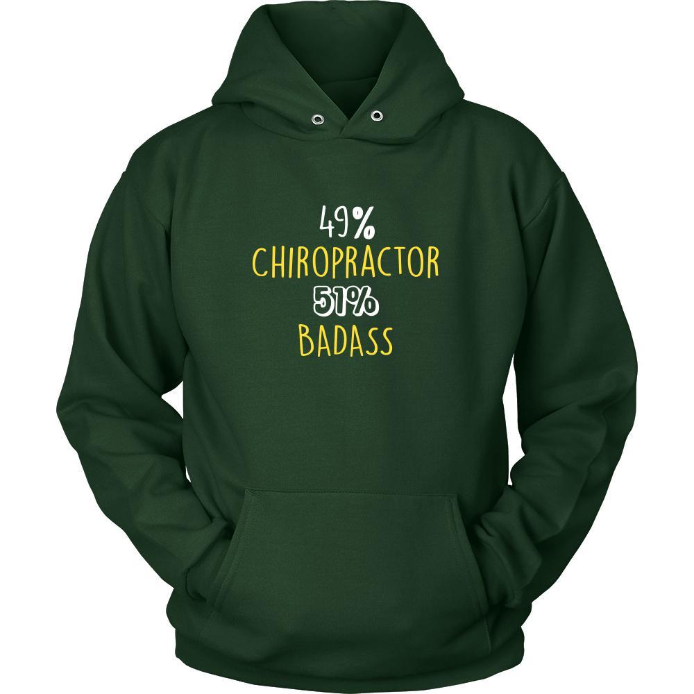 Chiropractor Shirt - 49% Chiropractor 51% Badass Profession-T-shirt-Teelime | shirts-hoodies-mugs