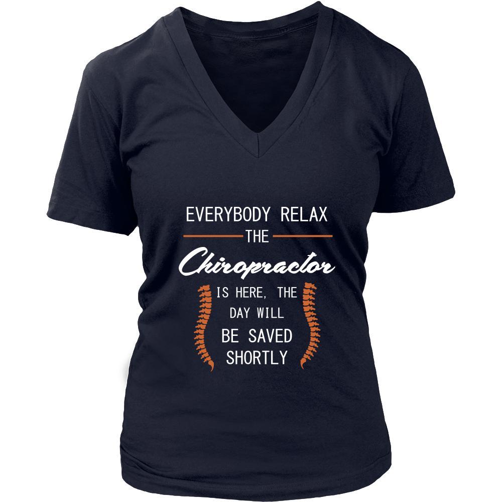 chiropractor Shirt - Everyone relax the chiropractor is here, the day will be save shortly - Profession Gift-T-shirt-Teelime | shirts-hoodies-mugs