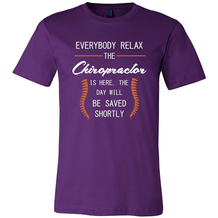 chiropractor Shirt - Everyone relax the chiropractor is here, the day will be save shortly - Profession Gift-T-shirt-Teelime | shirts-hoodies-mugs