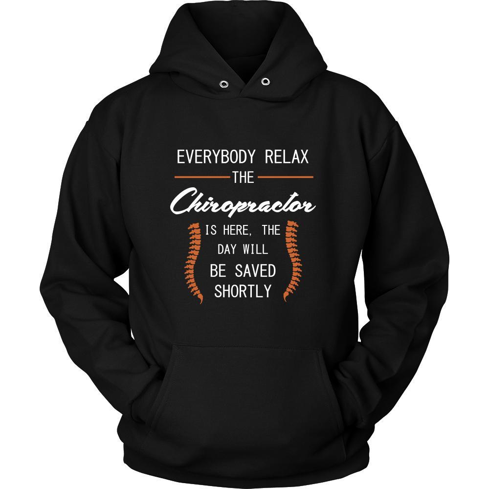 chiropractor Shirt - Everyone relax the chiropractor is here, the day will be save shortly - Profession Gift-T-shirt-Teelime | shirts-hoodies-mugs