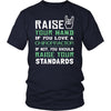 Chiropractor Shirt - Raise your hand if you love Chiropractor, if not raise your standards - Profession Gift-T-shirt-Teelime | shirts-hoodies-mugs