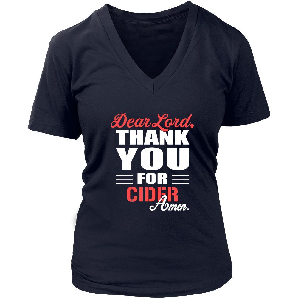 Cider Shirt - Dear Lord, thank you for Cider Amen- Drink Lover-T-shirt-Teelime | shirts-hoodies-mugs
