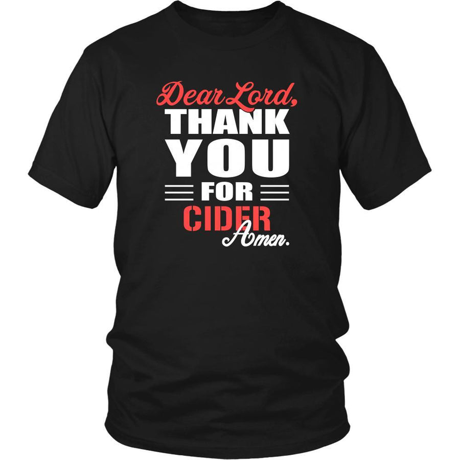 Cider Shirt - Dear Lord, thank you for Cider Amen- Drink Lover-T-shirt-Teelime | shirts-hoodies-mugs