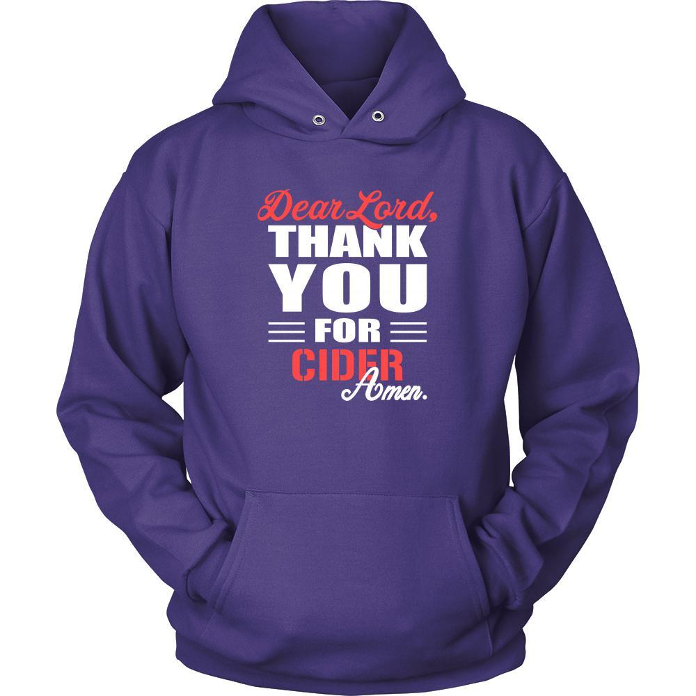Cider Shirt - Dear Lord, thank you for Cider Amen- Drink Lover-T-shirt-Teelime | shirts-hoodies-mugs