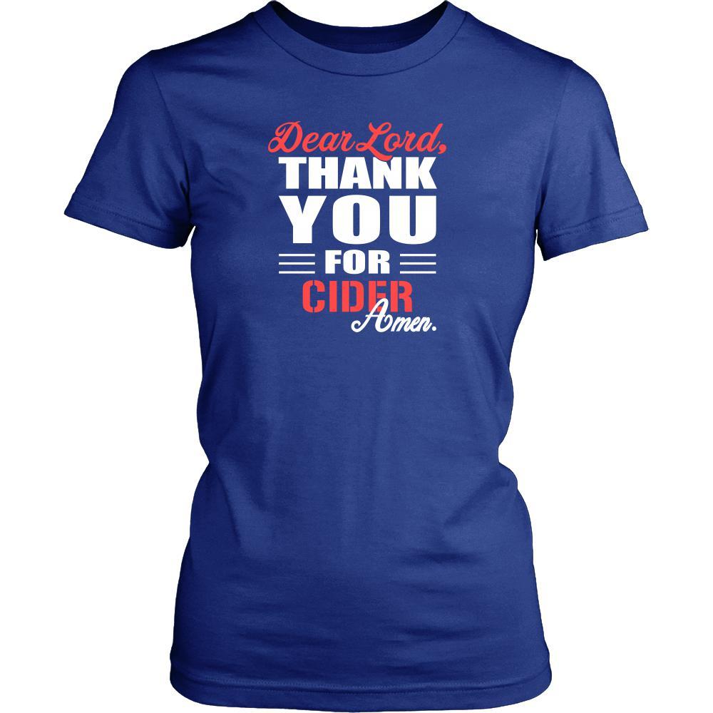 Cider Shirt - Dear Lord, thank you for Cider Amen- Drink Lover-T-shirt-Teelime | shirts-hoodies-mugs