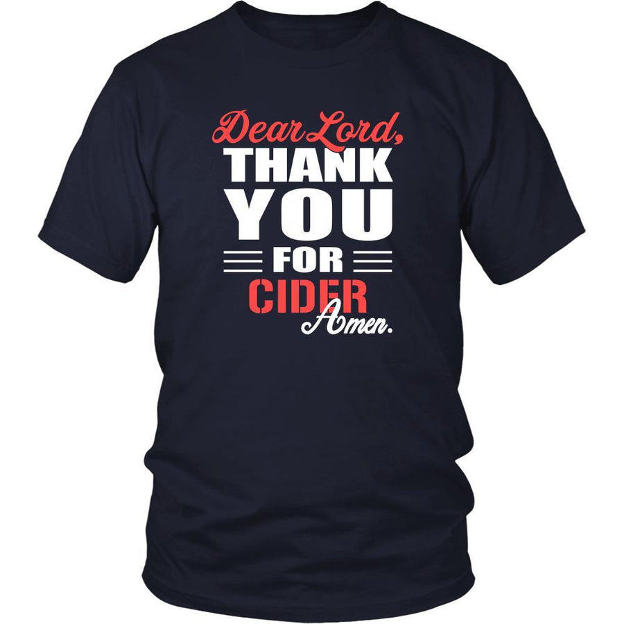 Cider Shirt - Dear Lord, thank you for Cider Amen- Drink Lover-T-shirt-Teelime | shirts-hoodies-mugs