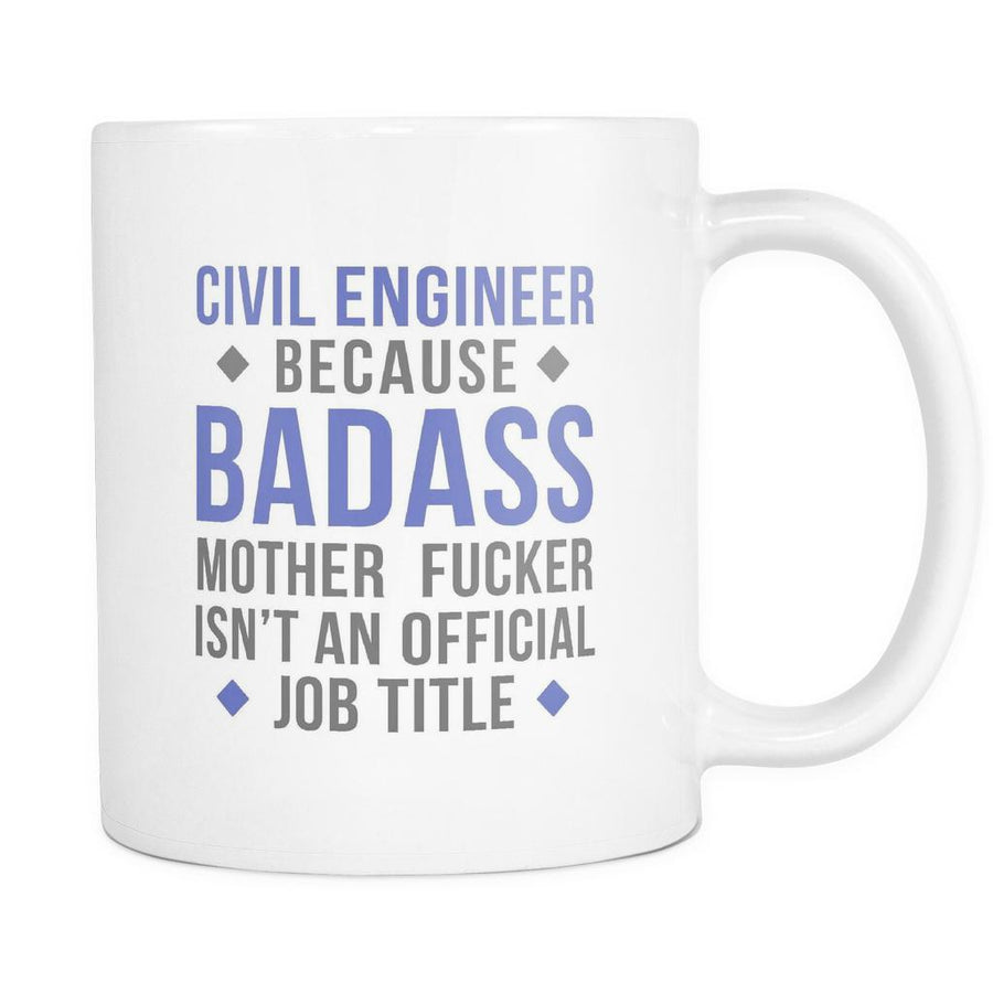 Civil Engineer coffee cup - Badass Civil Engineer-Drinkware-Teelime | shirts-hoodies-mugs