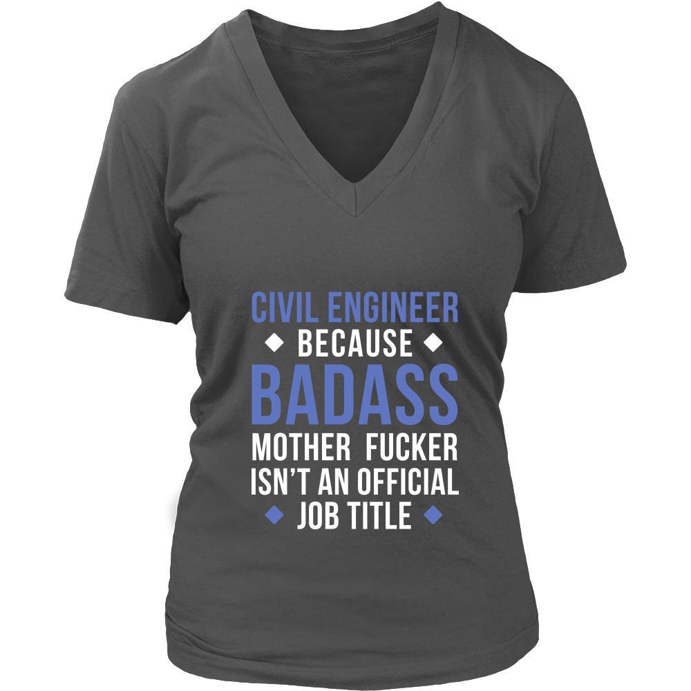 Civil engineer Shirt - Civil engineer because badass mother fucker isn't an official job title - Profession Gift-T-shirt-Teelime | shirts-hoodies-mugs